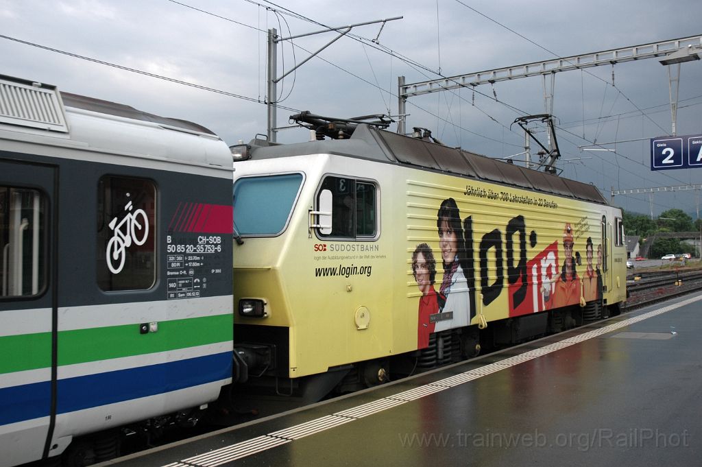 3145-0028-030614.jpg - SOB Re 446.017-6 "Login" / Wattwil 3.6.2014