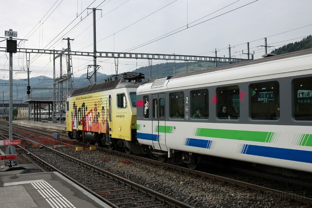 3145-0038-040614.jpg - SOB Re 446.017-6 "Login" / Wattwil 4.6.2014