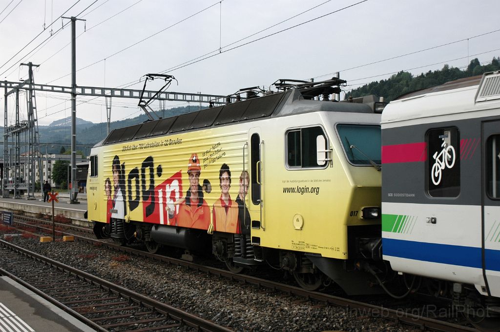 3145-0042-040614.jpg - SOB Re 446.017-6 "Login" / Wattwil 4.6.2014