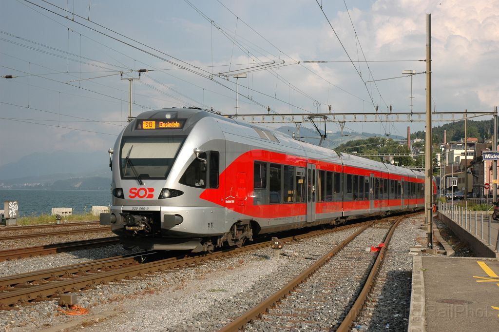 3154-0012-130614.jpg - SOB RABe 526.060-9 "Hundwiler Höhi" / Wädenswil 13.6.2014