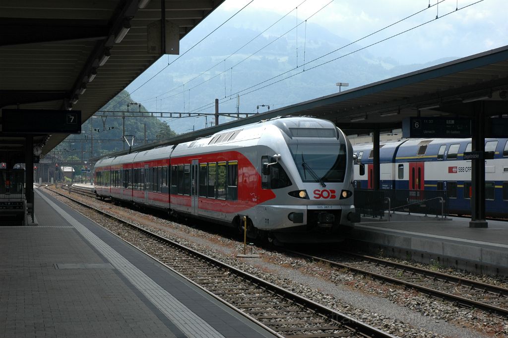 3157-0015-140614.jpg - SOB RABe 526.061-7 "Rigi Kulm" / Ziegelbrücke 14.6.2014