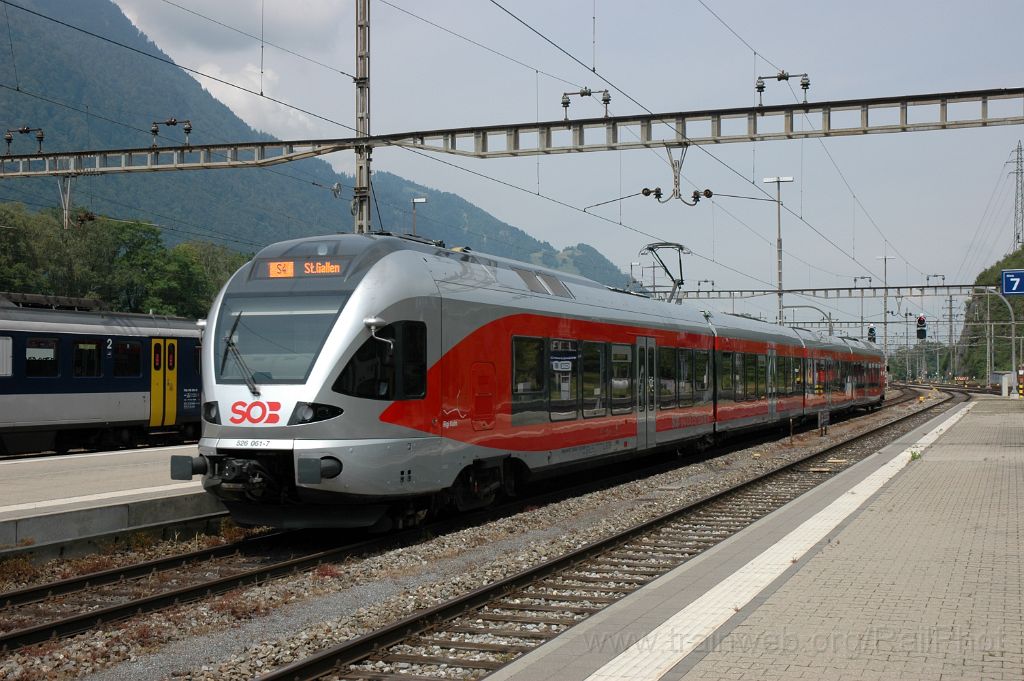 3157-0018-140614.jpg - SOB RABe 526.061-7 "Rigi Kulm" / Ziegelbrücke 14.6.2014