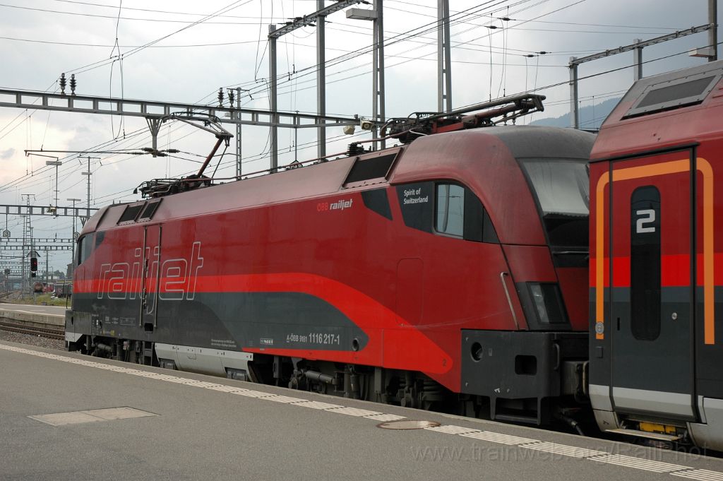 3179-0001-200614.jpg - ÖBB 1116.217 "Spirit of Switzerland" / Sargans 20.6.2014
