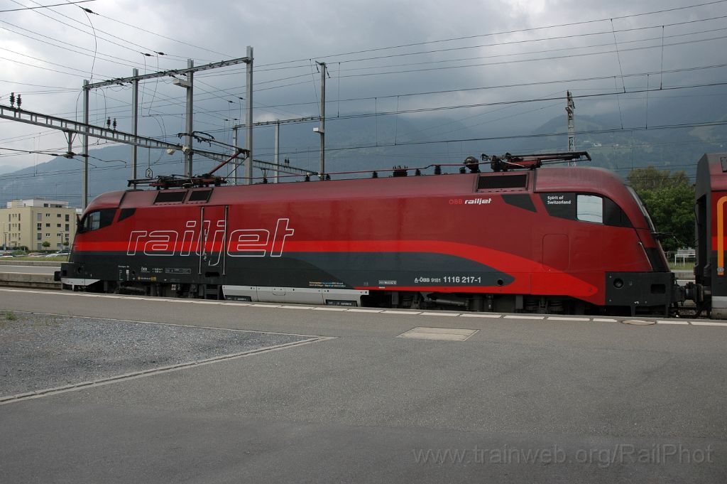 3179-0005-200614.jpg - ÖBB 1116.217 "Spirit of Switzerland" / Sargans 20.6.2014