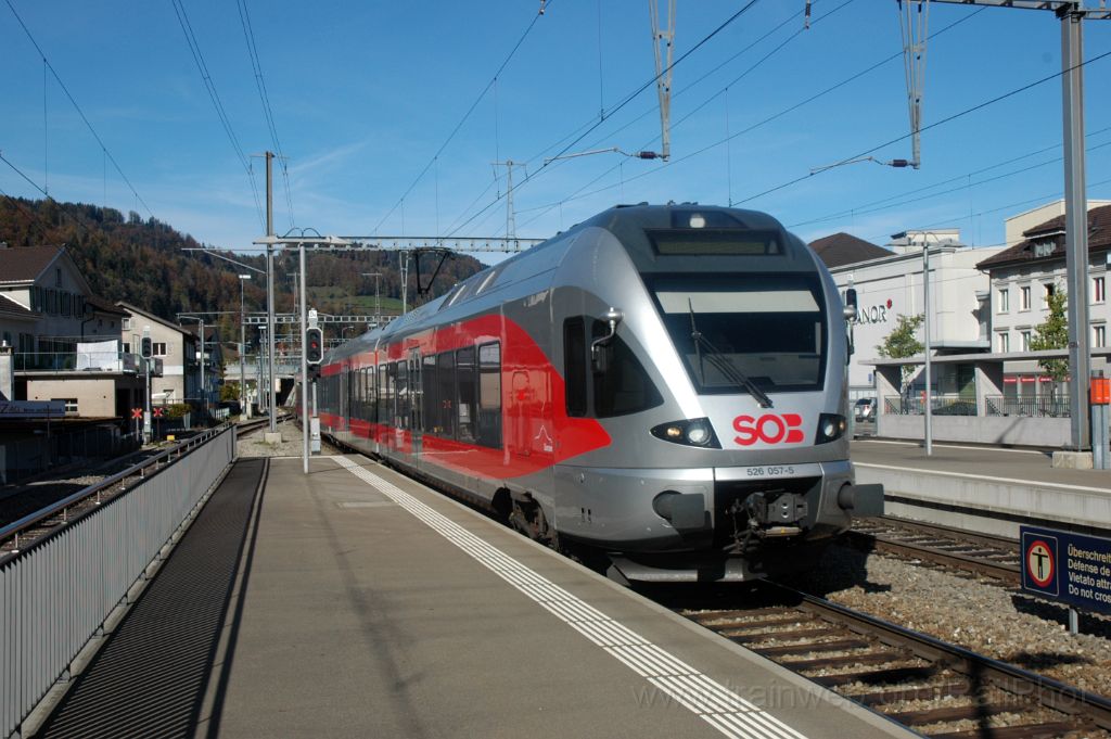 3385-0002-011114.jpg - SOB RABe 526.057-5 "Gonzen" / Wattwil 1.11.2014