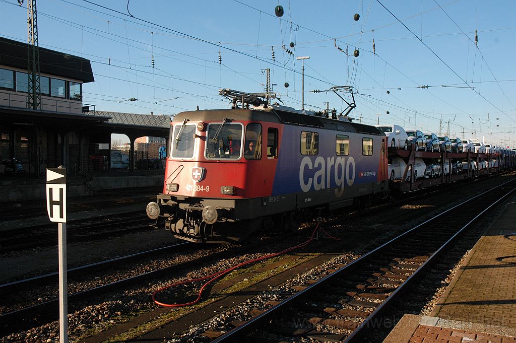3434-0020-050115.jpg - SBB-CFF Re 421.384-9 / Basel Badische Bahnhof 5.1.2015