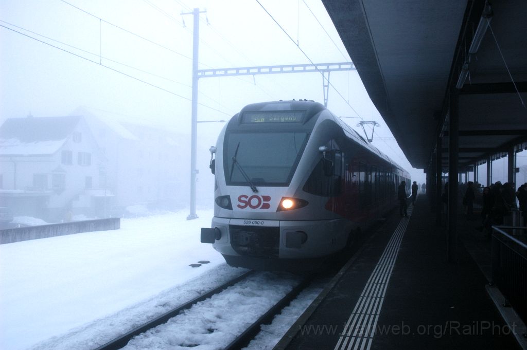 3498-0016-120215.jpg - SOB RABe 526.050-0 "Alvier" / Uznach 12.2.2015