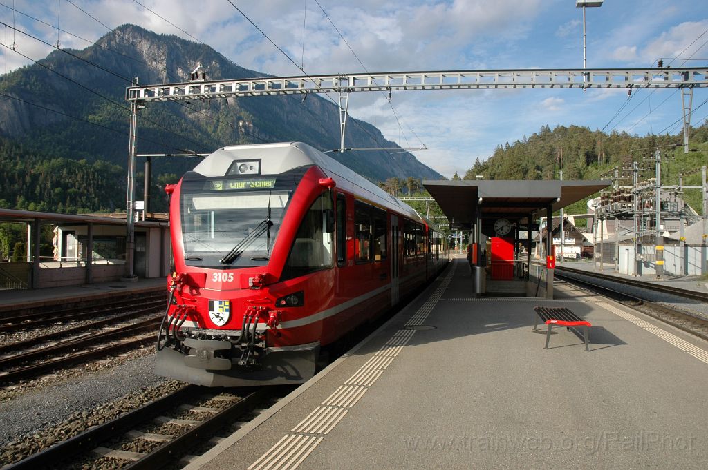 3554-0020-160515.jpg - RhB ABe 4/16 3105 "Angelika Kaufmann" / Reichenau - Tamins 16.5.2015