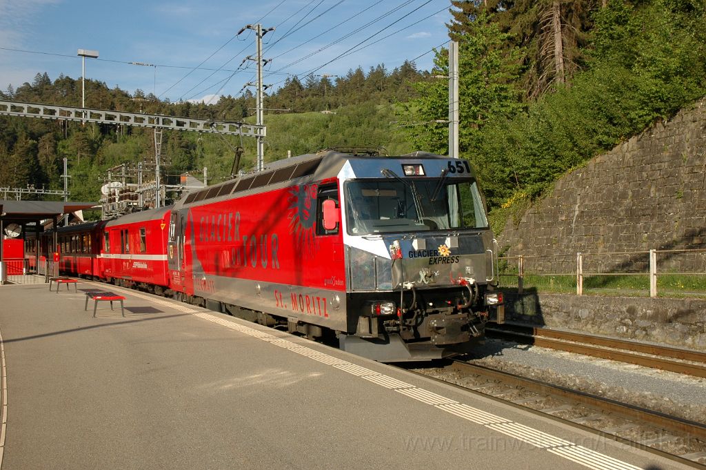 3555-0008-160515.jpg - RhB Ge 4/4''' 651 "Fideris" / Reichenau - Tamins 16.5.2015