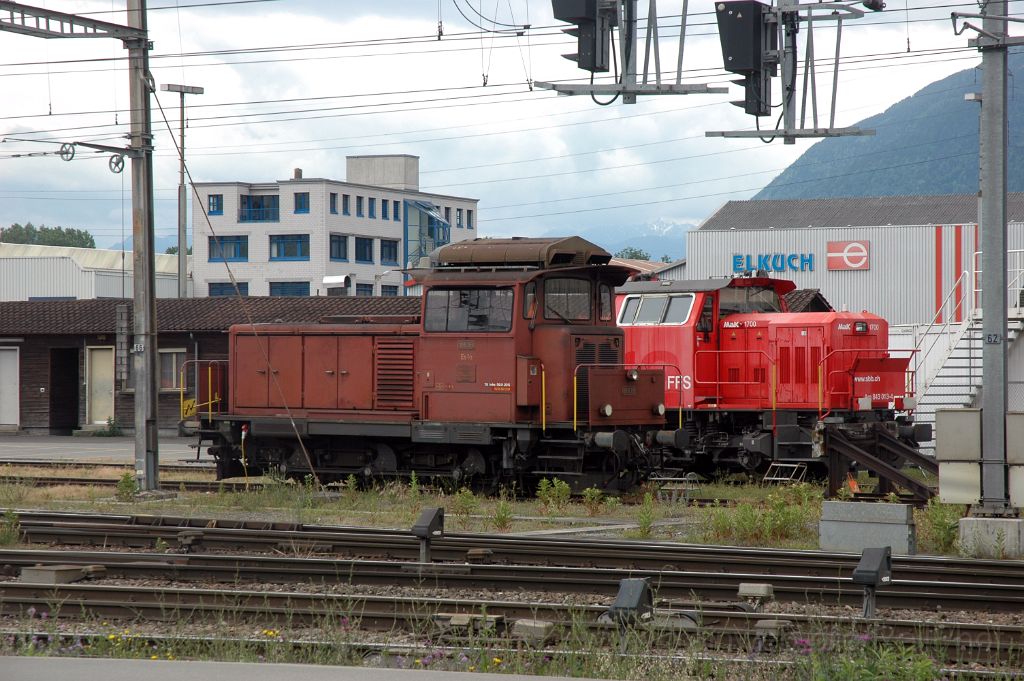 3558-0041-240515.jpg - SBB-CFF Em 3/3 18838 + Am 843.013-4 / Buchs SG 24.5.2015