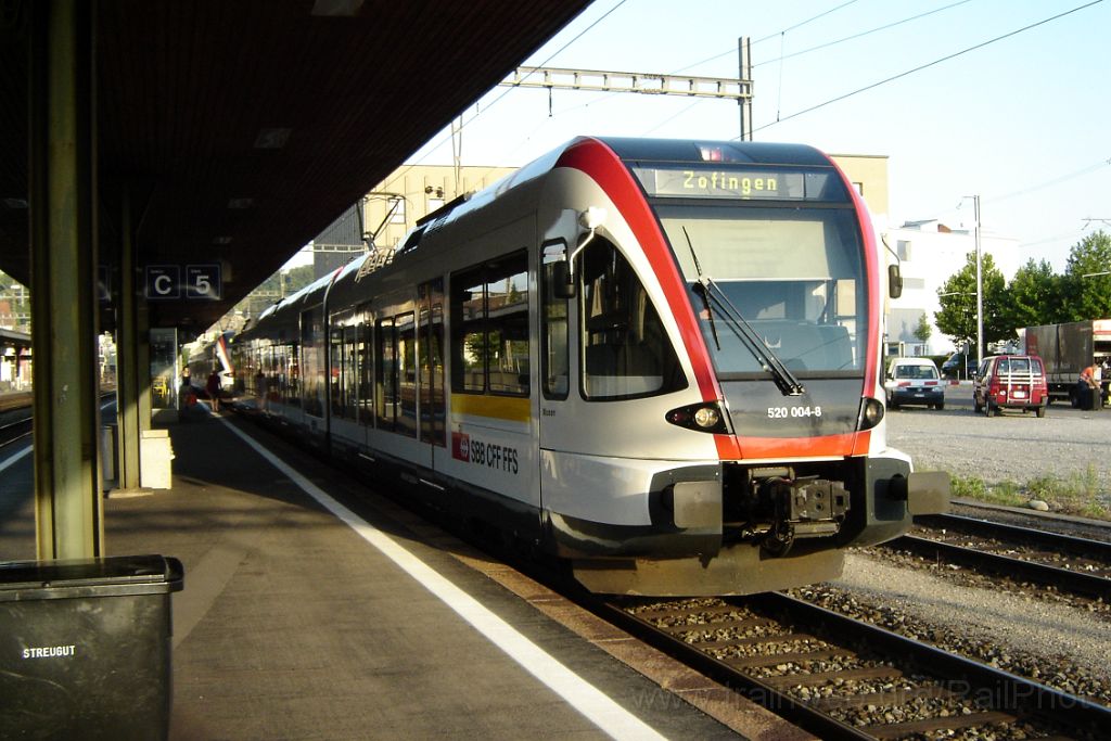 3647-0034-070815.jpg - SBB-CFF RABe 520.004 "Mosen" / Lenzburg 7.8.2015
