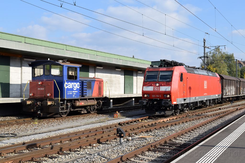 3686-0028-300915.jpg - DBAG 185.119-5 + SBB-CFF Tm 232.224-6 / Wetzikon 30.9.2015