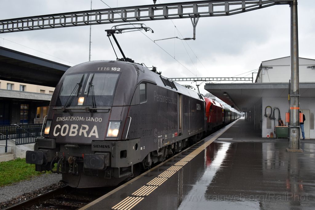 3699-0044-191015.jpg - ÖBB 1116.182 "Einsatzkommando Cobra" + 1116.179 / Buchs SG 19.10.2015