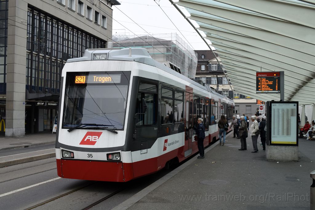 3725-0009-011115.jpg - AB ABe 4/8 35 "Teufen" / St.Gallen 1.11.2015