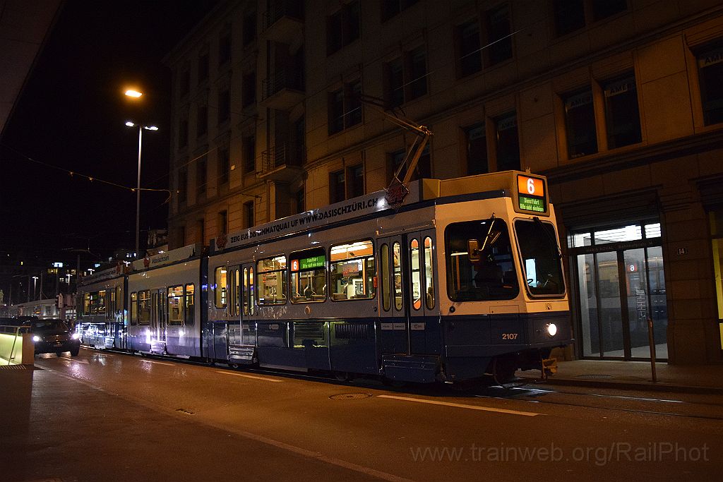 3734-0038-041115.jpg - VBZ Be 4/8 2107 / Zürich HB 4.11.2015