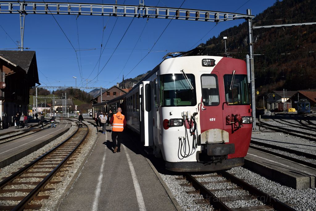 3755-0001-081115.jpg - TPF Be 4/4 151 "La Gruyère" / Montbovon 8.11.2015