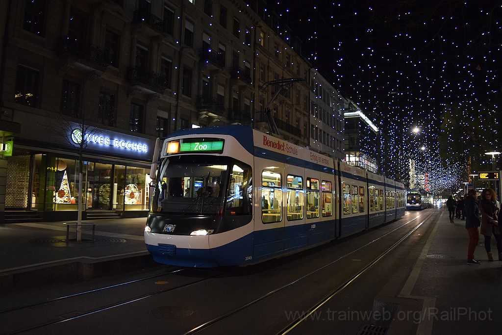 3787-0049-071215.jpg - VBZ Be 5/6 3049 / Bahnhofstrasse 7.12.2015