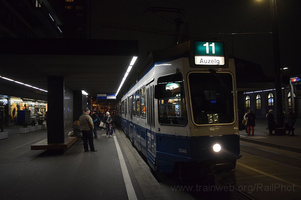 3789-0035-081215.jpg - VBZ Be 4/6'' 2046 / Bahnhof Oerlikon 8.12.2015
