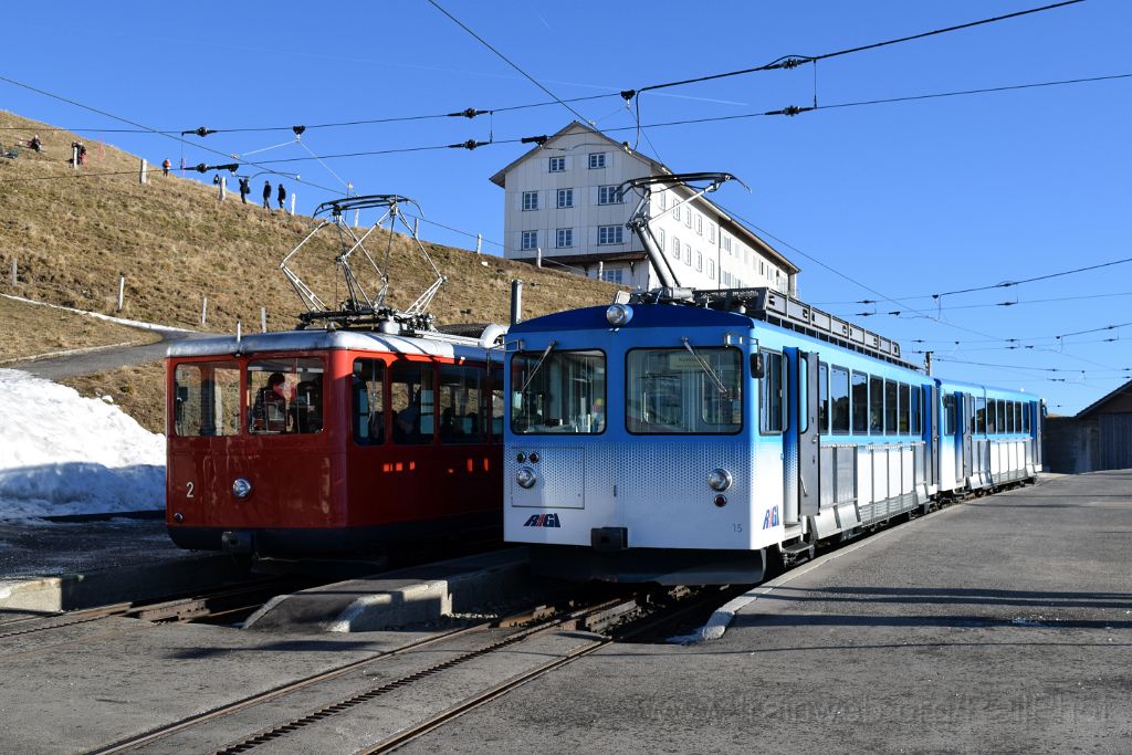 3810-0014-291215.jpg - VRB BDhe 2/4 2 + ARB Bhe 4/4 15 / Rigi-Kulm 29.12.2015