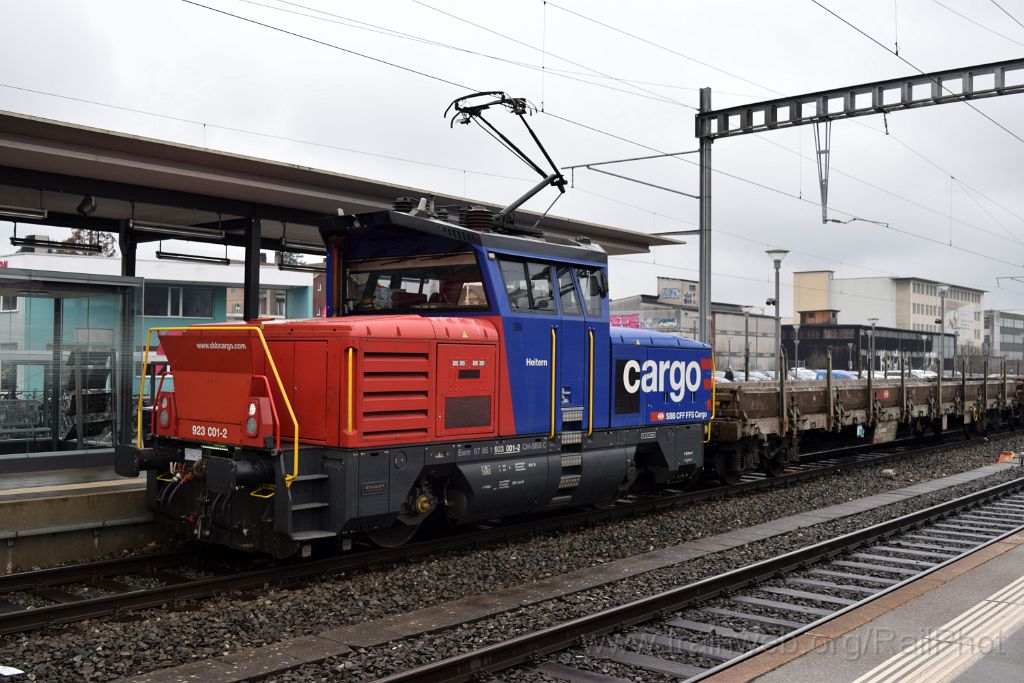 3828-0001-290216.jpg - SBB-CFF Eem 923.001-2 "Heitern" / Burgdorf 29.2.2016