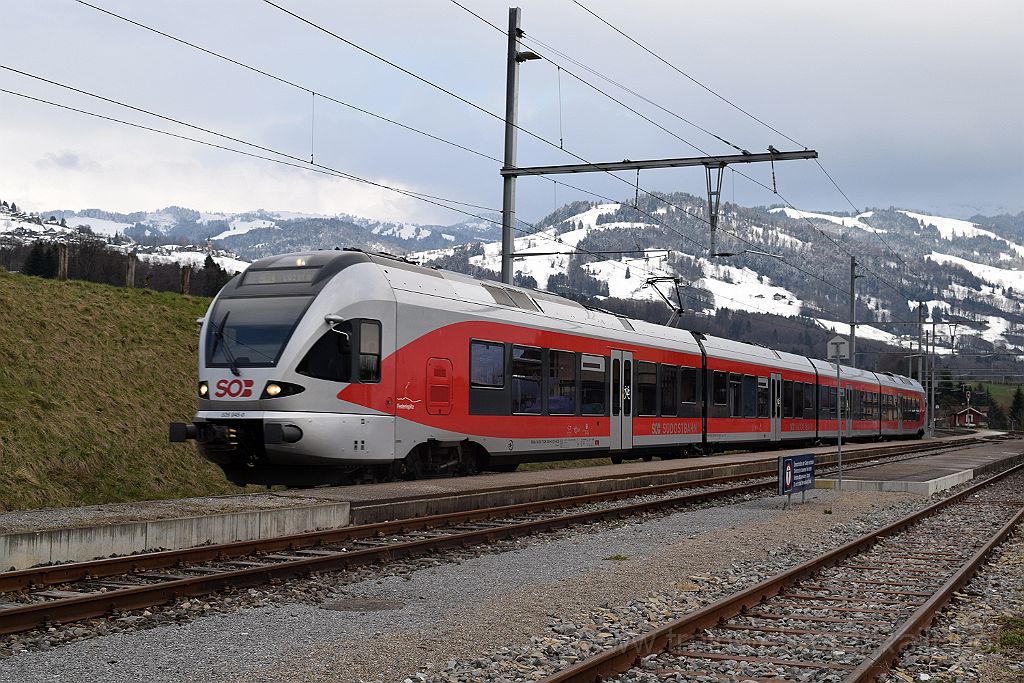 3840-0009-060316.jpg - SOB RABe 526.045-0 "Federispitz" / Kaltbrunn 6.3.2016