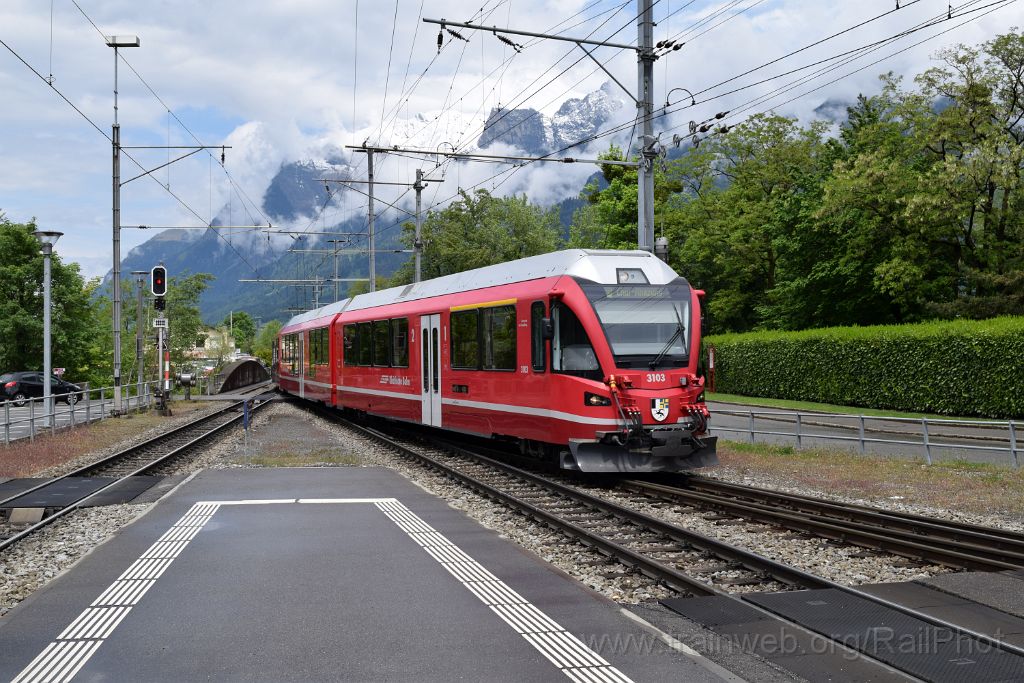 3889-0013-140516.jpg - RhB ABe 4/16 3103 "Hortensia von Gugelberg" / Landquart 14.5.2016