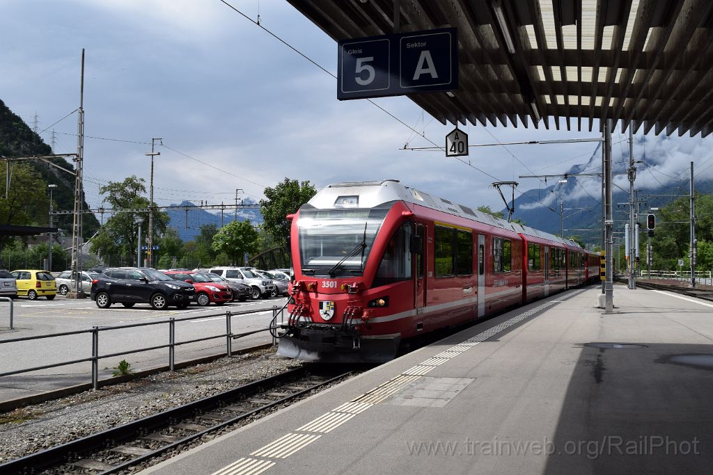 3892-0047-140516.jpg - RhB ABe 8/12 3501 "Willem Jan Holsboer" / Landquart 14.5.2016