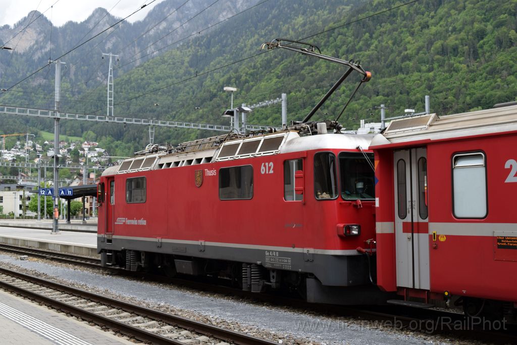 3896-0018-140516.jpg - RhB Ge 4/4'' 612 "Thusis" / Chur 14.5.2016