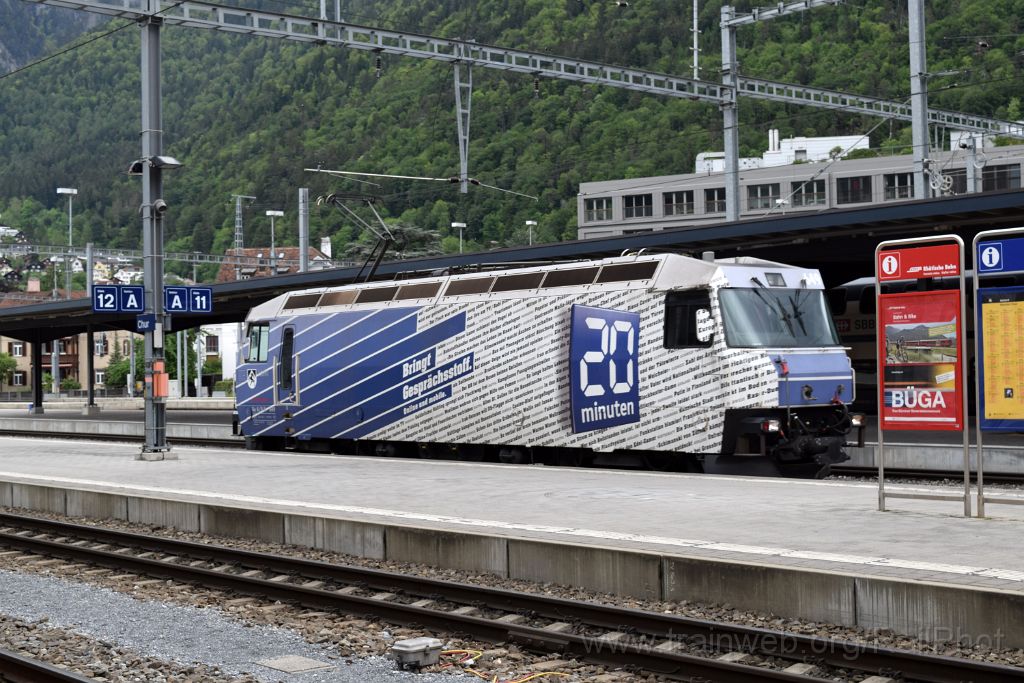 3896-0040-140516.jpg - RhB Ge 4/4''' 649 "Lavin" / Chur 14.5.2016