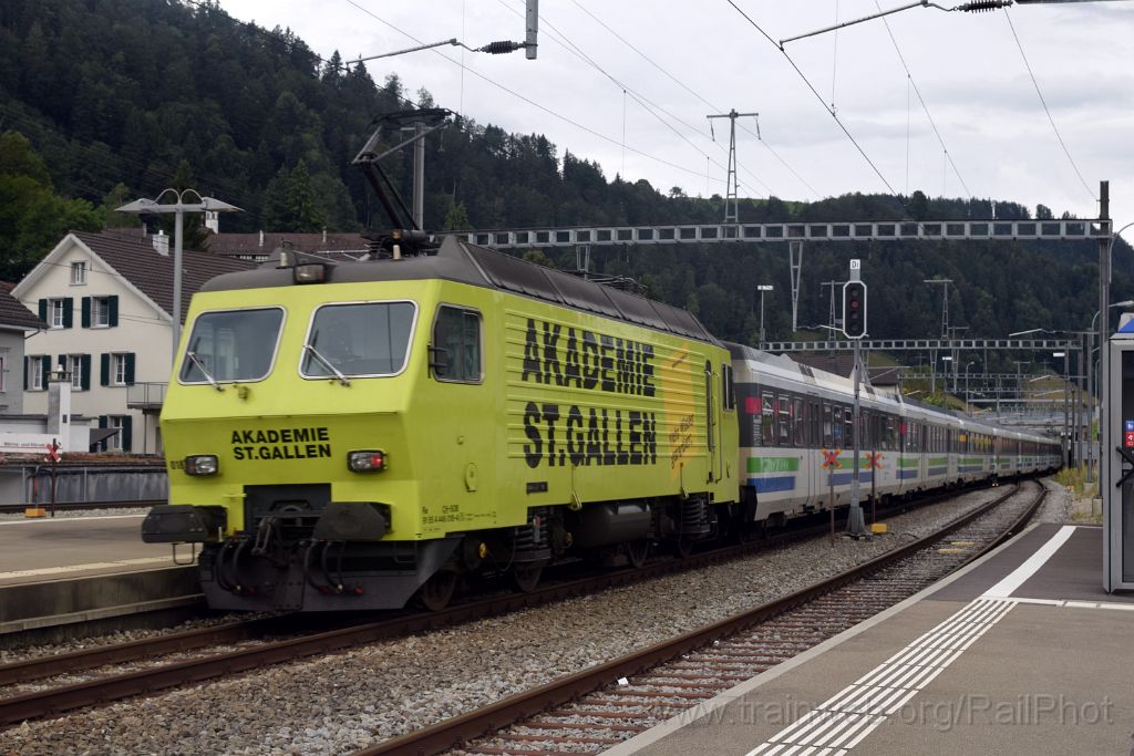 4059-0022-310716.jpg - SOB Re 446.018-4 "Akademie St.Gallen" / Wattwil 31.7.2016