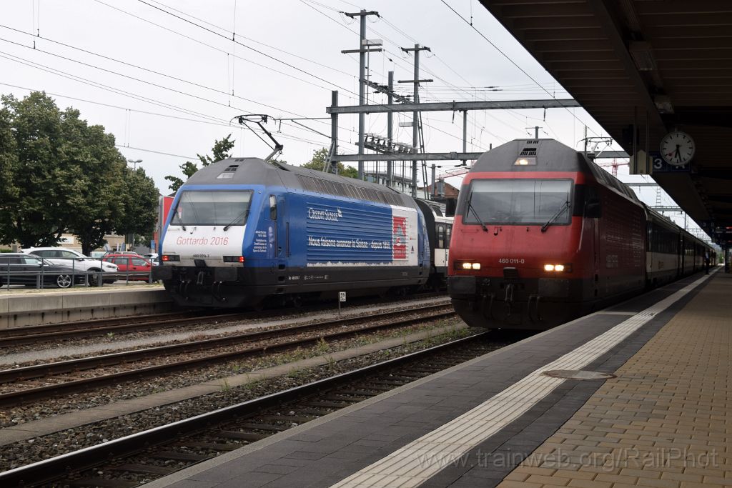 4068-0001-020816.jpg - SBB-CFF Re 460.079-7 "Weissenstein" + Re 460.011-0 "Léman" / Weinfelden 2.8.2016