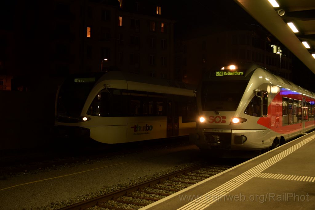 4089-0002-030816.jpg - SOB RABe 526.051-8 "Zimmerberg" + Thurbo RABe 526.733-1 / St.Gallen 3.8.2016