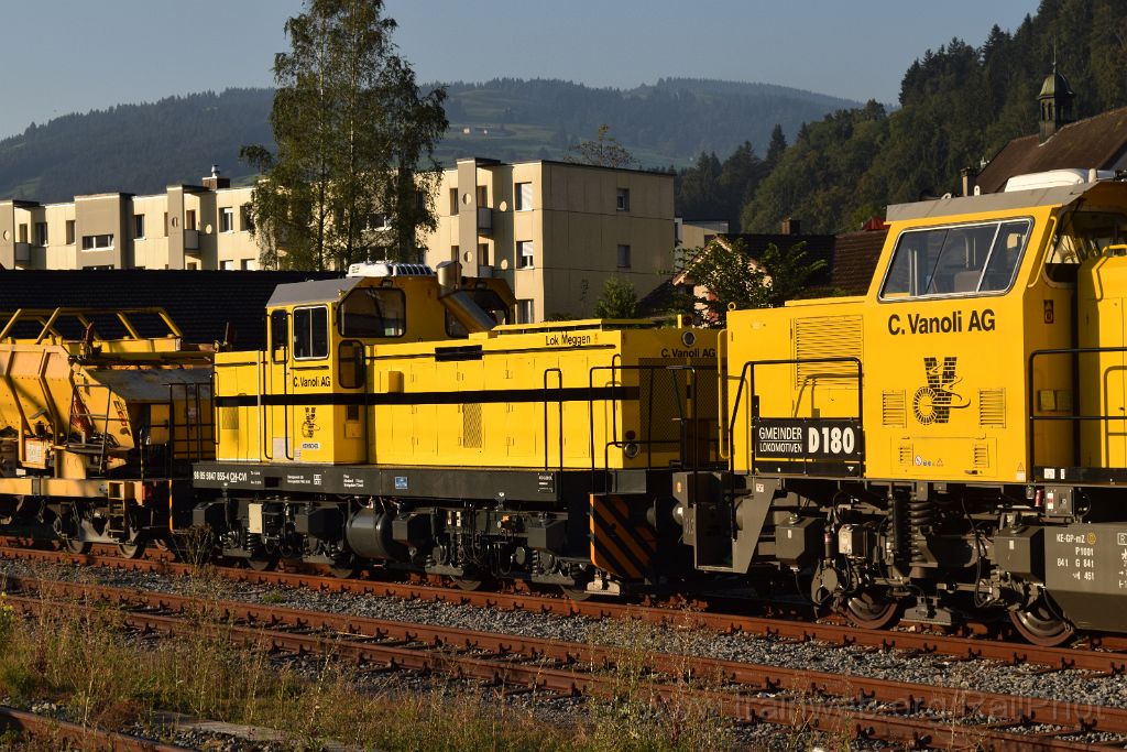 4112-0034-310816.jpg - Vanoli Em 847.909-9 + Em 847.855-4 "Lok Meggen" / Wattwil 31.8.2016