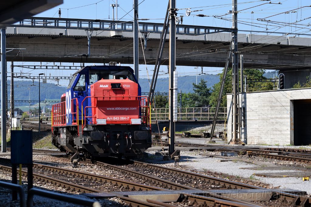 4118-0044-310816.jpg - SBB-CFF Am 843.064-7 / Zürich-Mülligen 31.8.2016