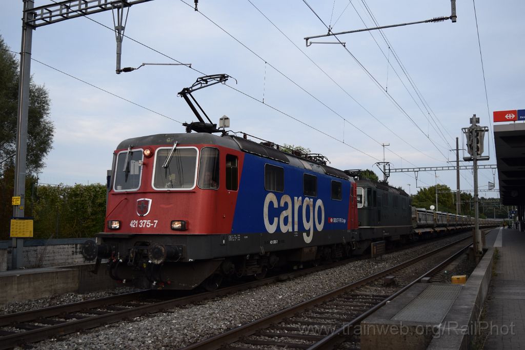 4140-0021-150916.jpg - SBB-CFF Re 421.375-7 + Re 4/4''' 11364 / Zürich-Affoltern 15.9.2016