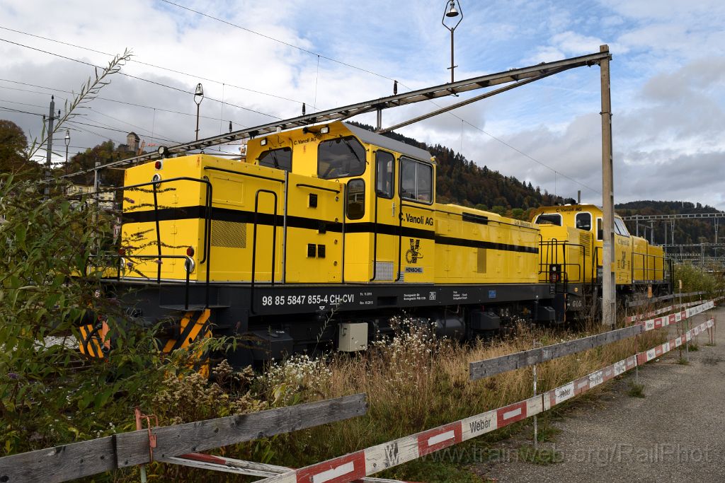 4231-0006-191016.jpg - Vanoli Am 847.855-4 "Lok Meggen" + Am 847.909-9 / Wattwil 19.10.2016