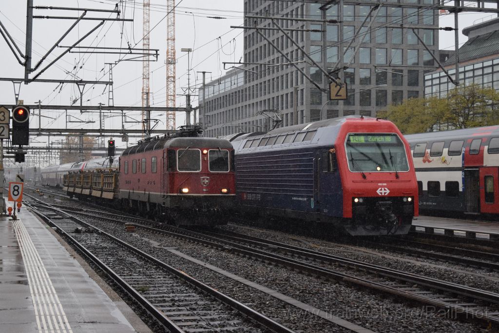 4236-0025-071116.jpg - SBB-CFF Re 6/6 11648 "Aigle" + Re 450.088-0 "Wangen SZ" / Zürich-Altstetten 7.11.2016