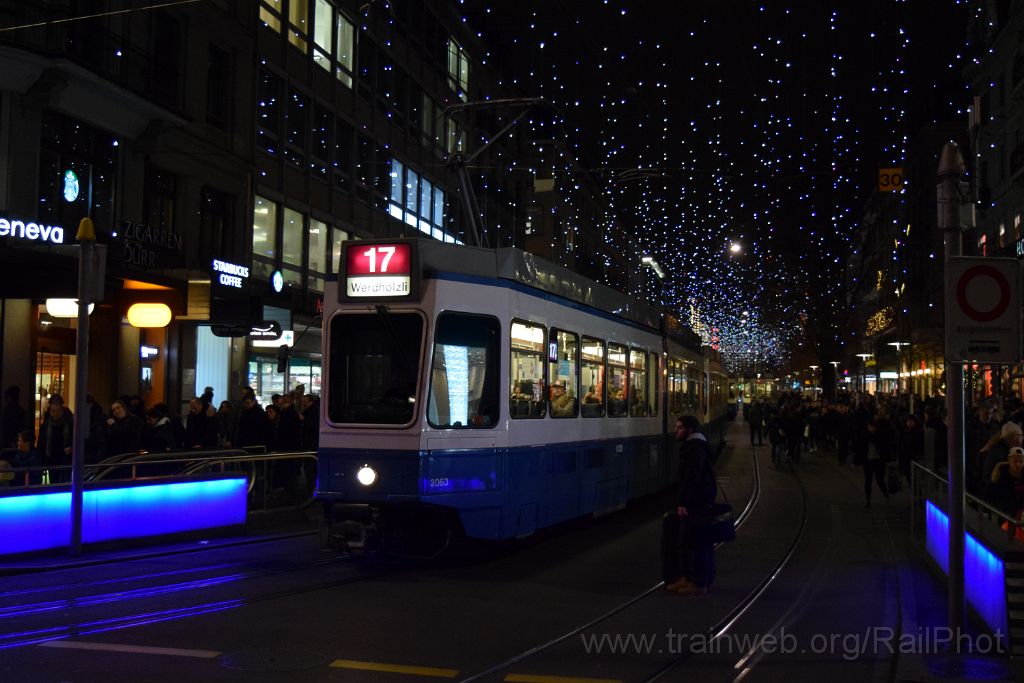 4300-0047-231216.jpg - VBZ Be 4/6" 2063 / Bahnhofplatz 23.12.2016