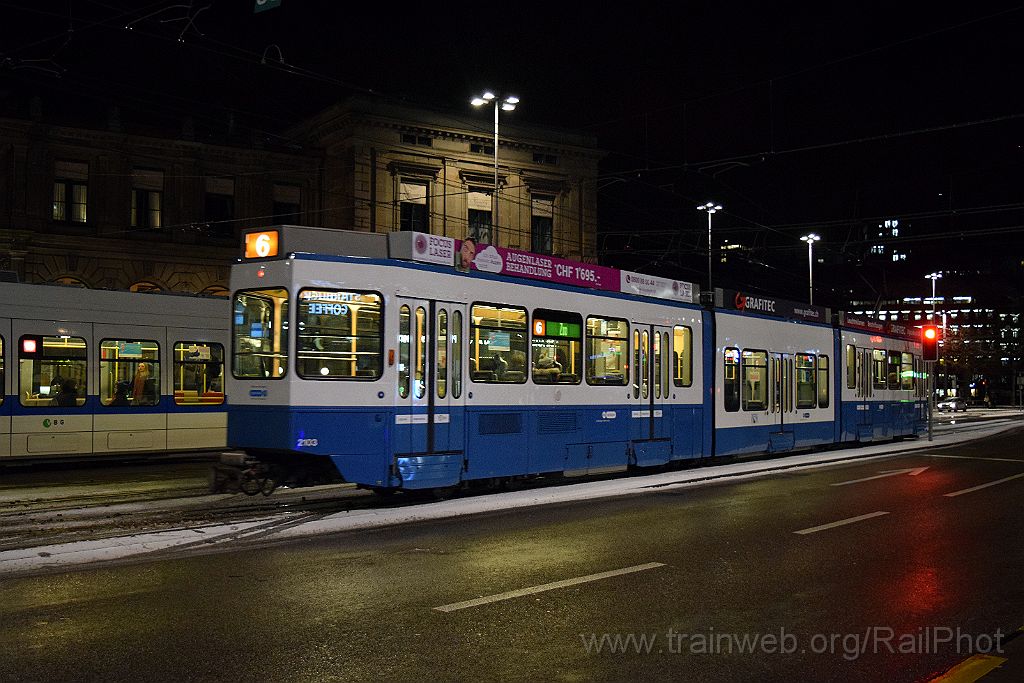 4322-0037-050117.jpg - VBZ Be 4/8 2103 / Zürich (Bahnhofplatz) 5.1.2017