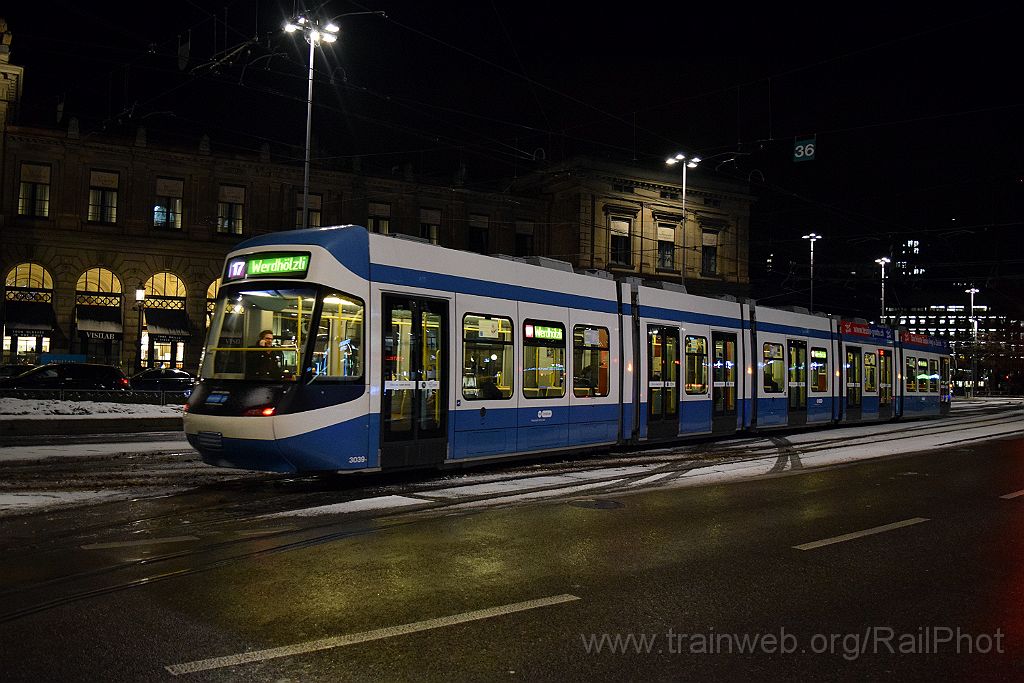 4323-0038-050117.jpg - VBZ Be 5/6 3039 / Zürich (Bahnhofplatz) 5.1.2017