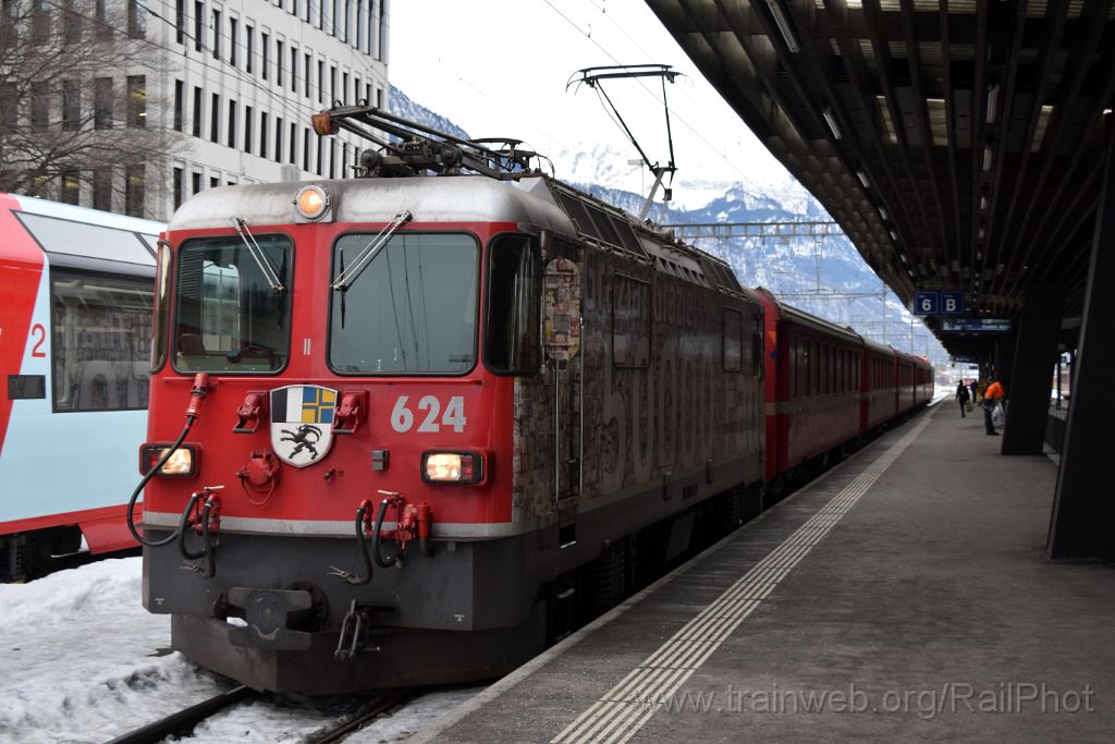 4344-0006-300117.jpg - RhB Ge 4/4" 624 "Celerina / Schlarigna" / Landquart 30.1.2017