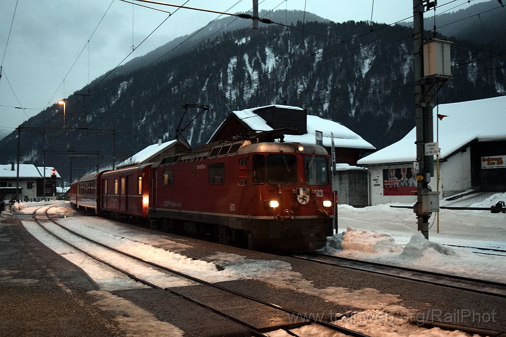 4347-0012-300117.jpg - RhB Ge 4/4" 613 "Domat / Ems" / Grüsch 30.1.2017