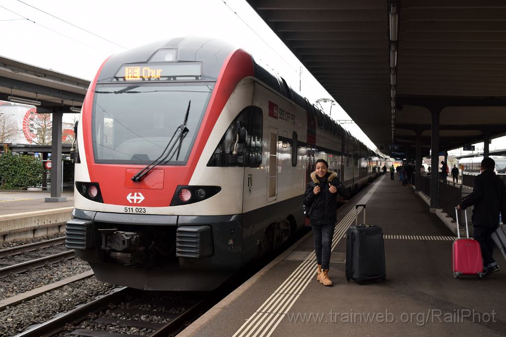 4358-0022-040217.jpg - SBB-CFF RABe 511.023 "Graubünden" / Wil 4.2.2017