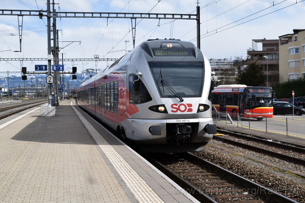 4392-0030-040317.jpg - SOB RABe 526.047-6 "Rossberg" / Pfäffikon SZ 4.3.2017