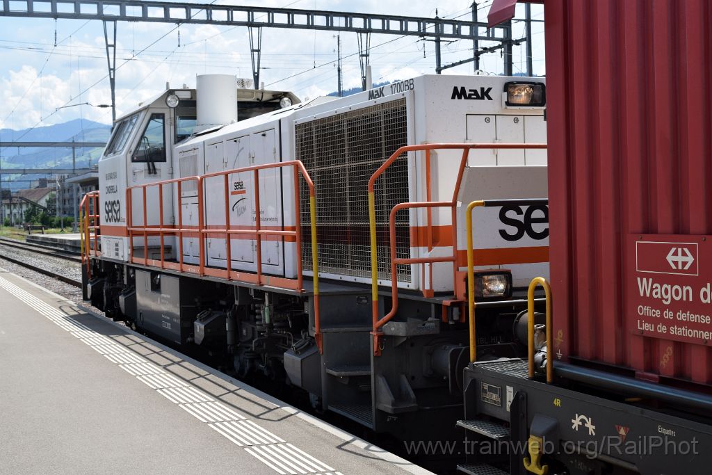 4545-0001-180717.jpg - Sersa Am 843.153-8 "Cinderella" / Wattwil 18.7.2017