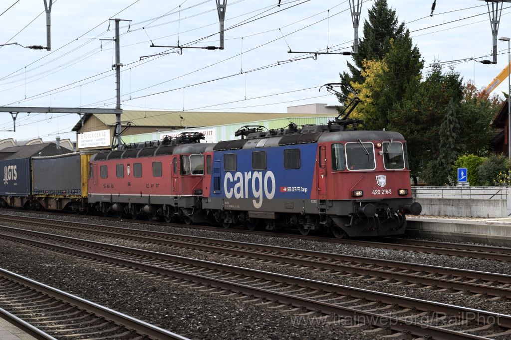 4675-0026-041017.jpg - SBB-CFF Re 420.276-8 + Re 6/6 11676 "Zurzach" / Rothrist 4.10.2017