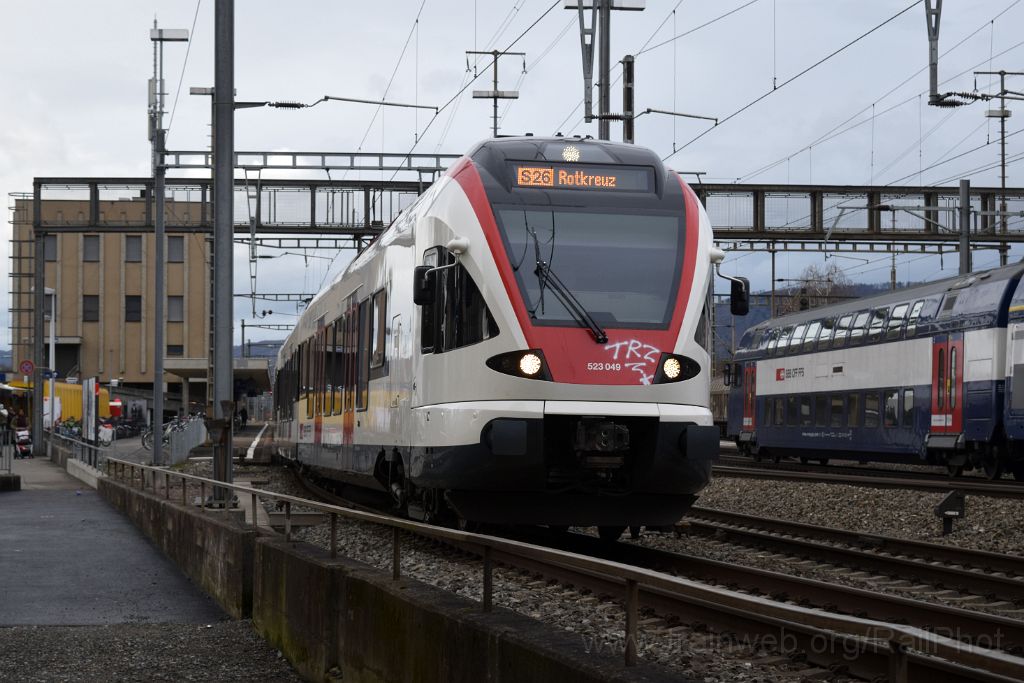 4813-0045-050118.jpg - SBB-CFF RABe 523.049 / Lenzburg 5.1.2018