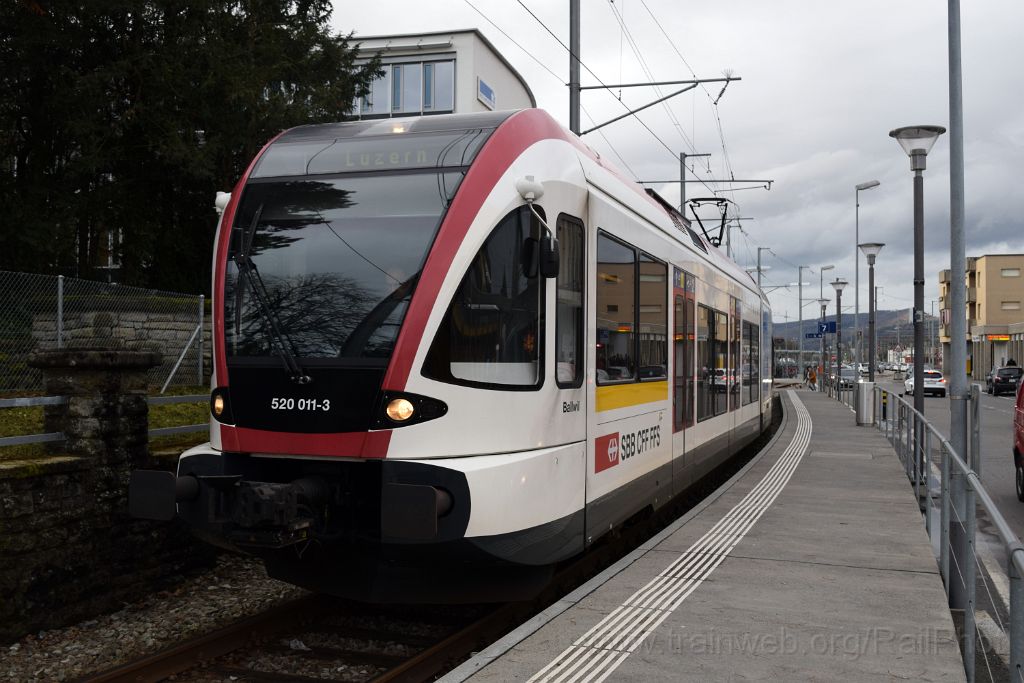 4821-0033-050118.jpg - SBB-CFF RABe 520.011 "Ballwil" / Lenzburg 5.1.2018