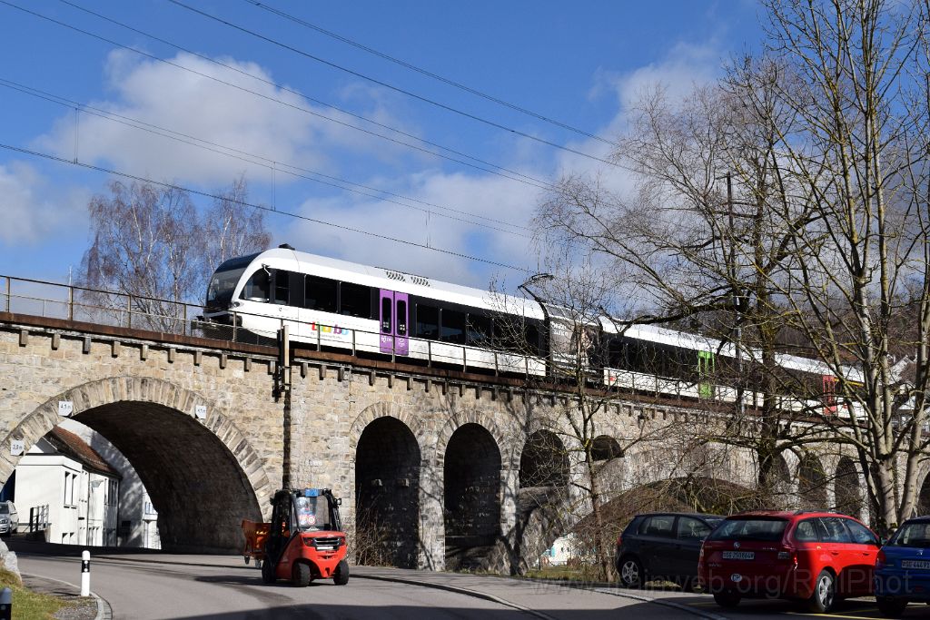 4880-0021-140318.jpg - Thurbo RABe 526.758-8 "Sargans" / Lichtensteig (Thurbrücke) 14.3.2018