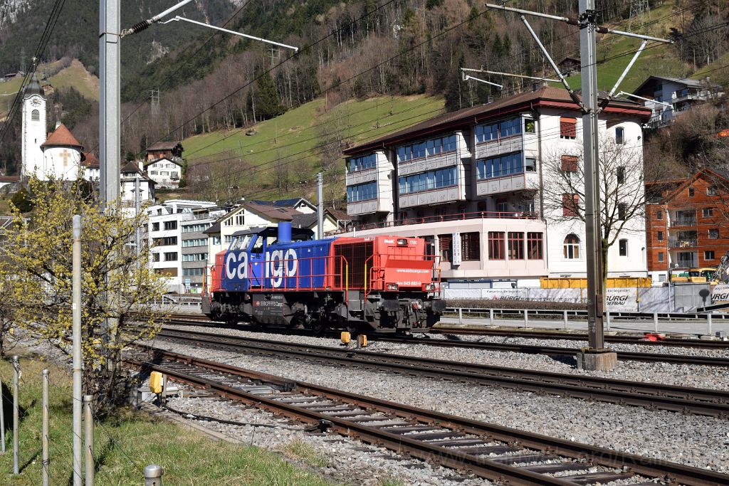 4881-0019-140318.jpg - SBB-CFF Am 843.082-9 / Flüelen (Seestrasse) 14.3.2018